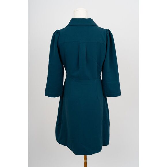 NWT Suncoo Paris VIntage Teal Dress Size T1 - Picture 2 of 3